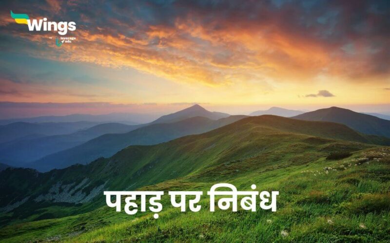 Essay on Mountain in Hindi