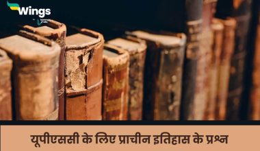 Ancient History Questions in UPSC Prelims in Hindi