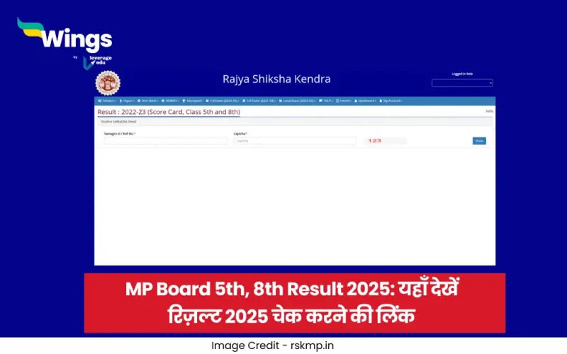 MP Board 5th, 8th Result 2025