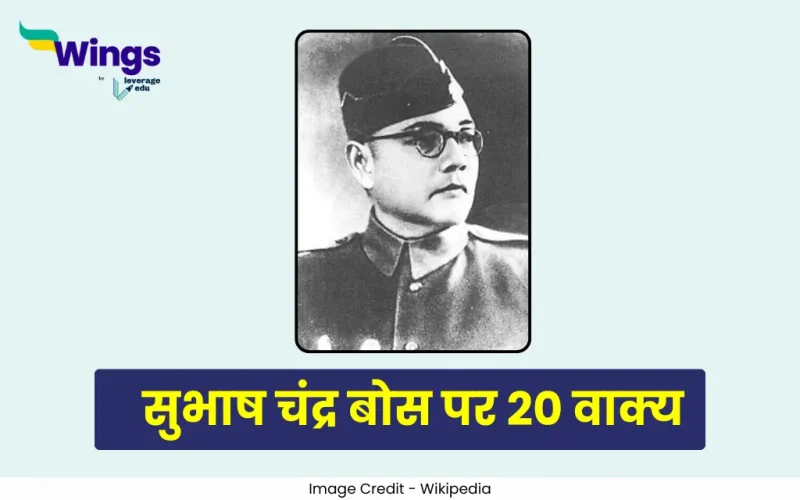 20 Lines on Subhash Chandra Bose in Hindi