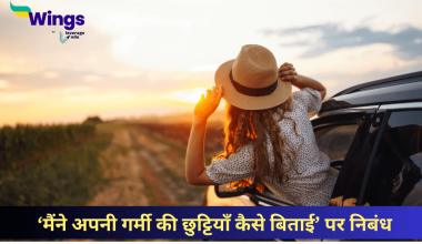 मैंने अपनी गर्मी की छुट्टियाँ कैसे बिताई पर निबंध