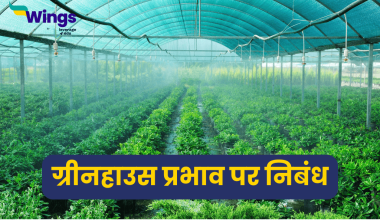 Essay on Greenhouse Effect in Hindi