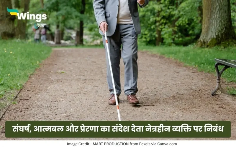 Essay on Blind Person in Hindi