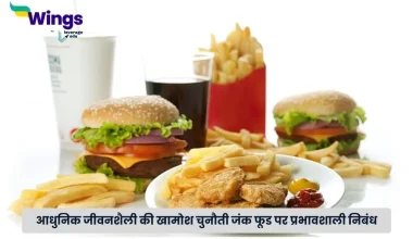 जंक फूड पर निबंध