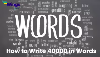 How to Write 40000 in Words