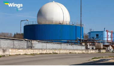 Explain the biogas plants with a labelled diagram