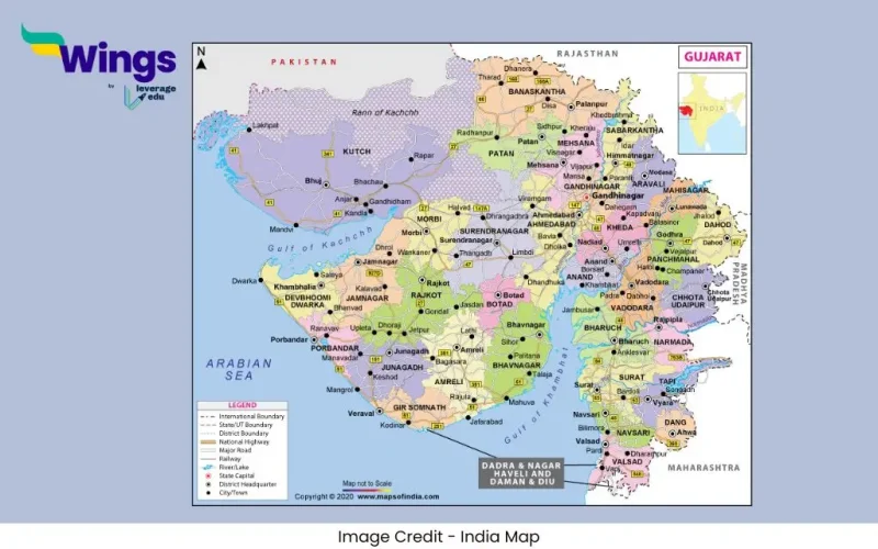 Gujarat Me Kitne Jile Hai