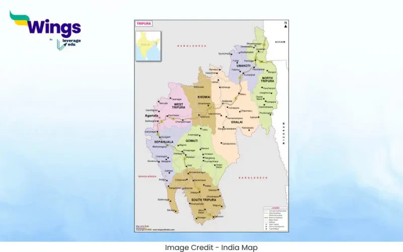 त्रिपुरा में कितने जिले हैं