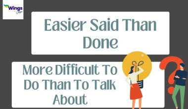 Easier Said Than Done