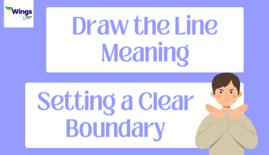 Draw The Line meaning