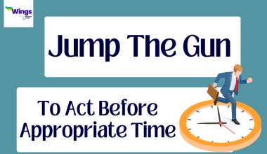 Jump the gun meaning
