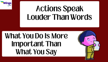 Actions speak louder than words