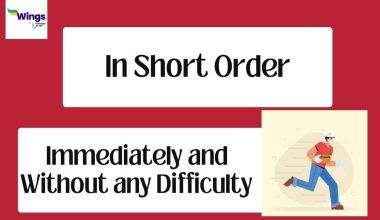 In short order