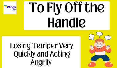 To fly off the handle