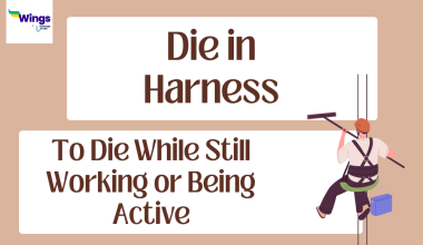 Die in harness idiom meaning