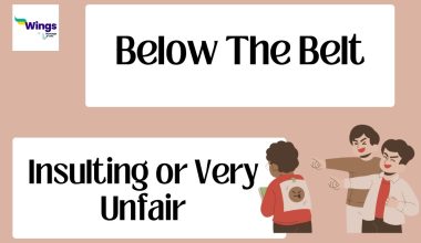 below the belt idiom