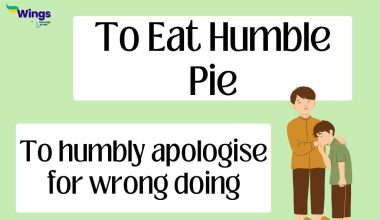 To eat humble pie