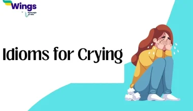 idioms for crying
