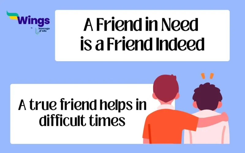 A Friend in Need is a Friend Indeed idiom meaning