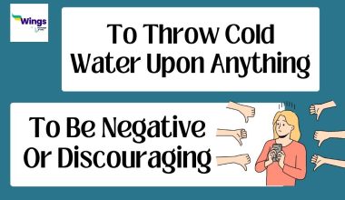 To throw cold water upon anything