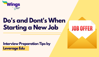 Do's and Dont's When Starting a New Job