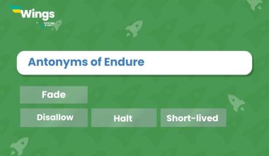 Endure-Antonyms