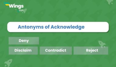 Acknowledge-Antonyms