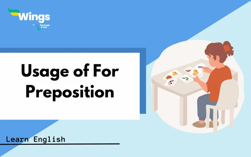 Usage of For Preposition