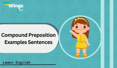 compound preposition examples sentences