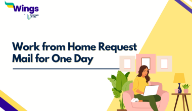 Work from Home Request Mail for One Day