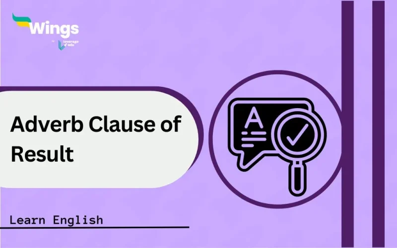 Adverb Clause of Result
