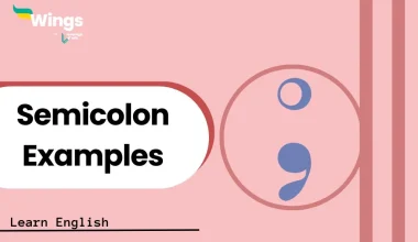 Semicolon Examples