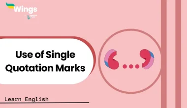 Use of Single Quotation Marks