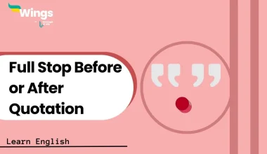 Full Stop Before or After Quotation