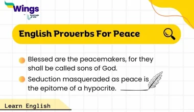 English Proverbs For Peace