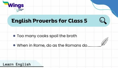 English Proverbs for Class 5