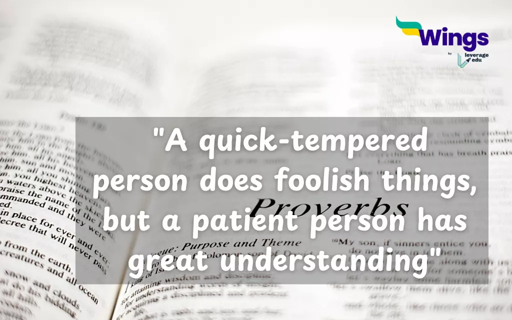 Proverbs on Peace From Bible