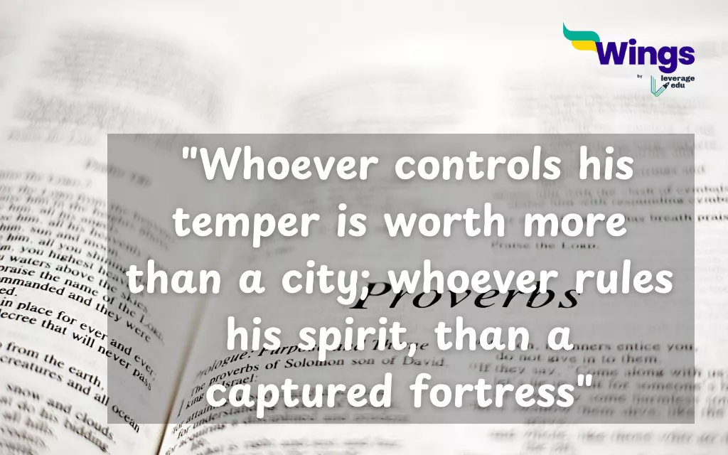 Proverbs on Peace From Bible