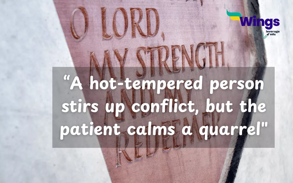 Proverbs on Peace From Bible