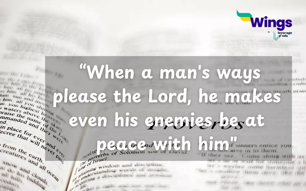 Proverbs on Peace From Bible