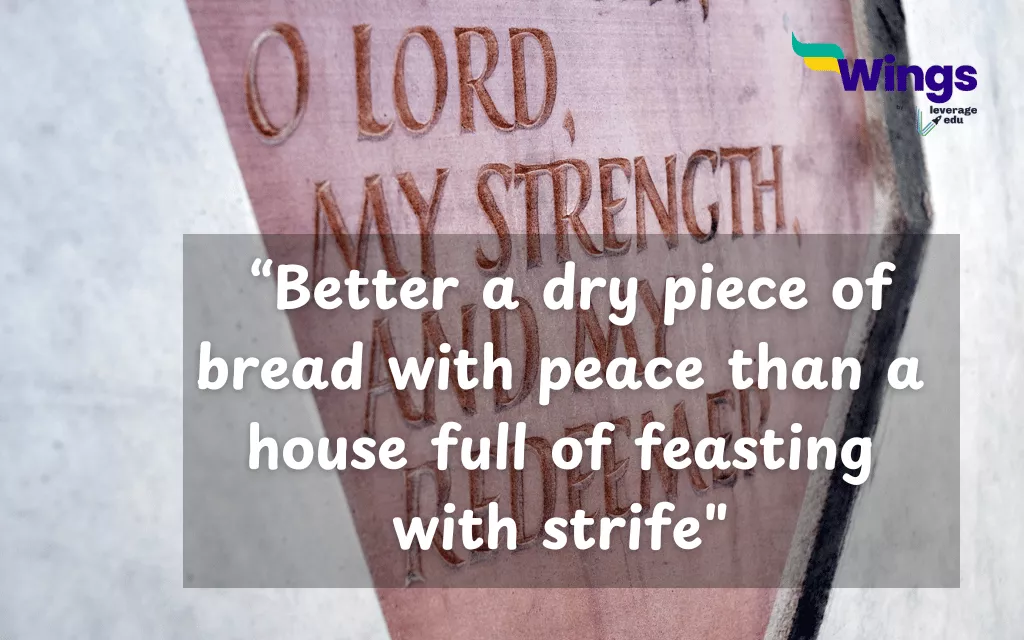 Proverbs on Peace From Bible