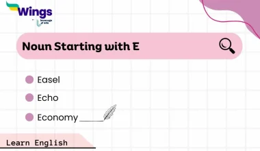 Noun starting with E