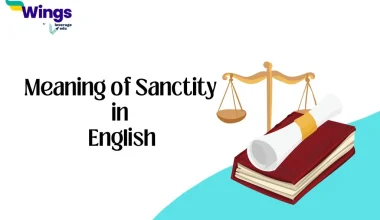 Sanctity Meaning in English
