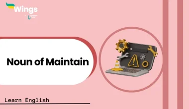 Noun of maintain