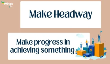 Make Headway Idiom