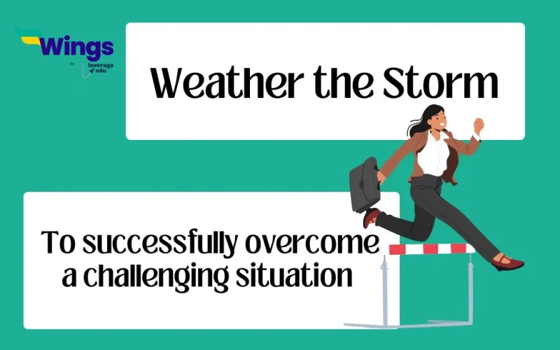 weather the storm idiom