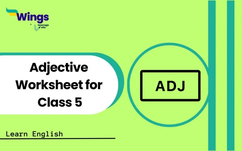 Adjective Worksheet for Class 5