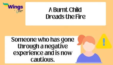 A Burnt Child Dreads the Fire