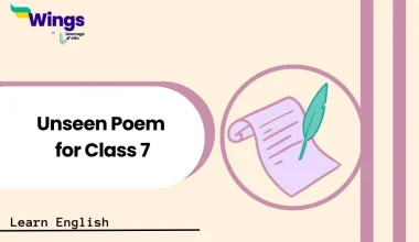 Unseen Poem for Class 7