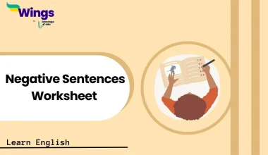 Negative Sentences Worksheet